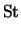 $\displaystyle {\rm St}$