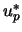 $u_p^*$