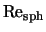 $\rm Re_{sph}$