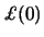 $\displaystyle \pounds(0)$