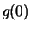 $\displaystyle g(0)$