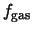 $f_{\rm gas}$