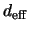 $d_{\rm eff}$