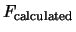 $F_{\rm calculated}$