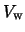 $V_{\rm w}$