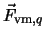 $\vec F_{{\rm vm},q}$