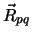 $\vec R_{pq}$