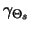 $\gamma_{\Theta_s}$