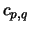 $c_{p,q}$