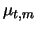 $\mu_{t,m}$