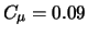 $C_\mu=0.09$