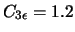 $C_{3\epsilon}=1.2$