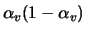 $\alpha_{v}(1-\alpha_{v})$