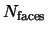$N_{\rm faces}$