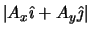 $\left\vert A_x \hat{\imath} + A_y \hat{\jmath} \right\vert$