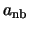 $a_{\rm nb}$