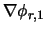 $\nabla \phi_{r,1}$