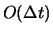 $O(\Delta t)$
