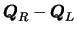 ${\mbox{\boldmath$Q$}}_R - {\mbox{\boldmath$Q$}}_L$
