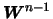 ${\mbox{\boldmath$W$}}^{n-1}$