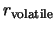 $r_{\rm volatile}$