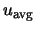 $u_{\rm avg}$
