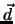 $\vec d$