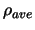 $\rho_{ave}$