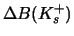 $\Delta B(K_s^{+})$