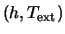 $(h, T_{\rm ext})$
