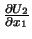 $\frac{\partial{U_2}}{\partial{x_1}}$