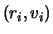 $(r_i,v_i)$
