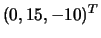 $(0, 15, -10)^T$