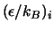 $(\epsilon/k_B)_i$