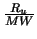 $\frac{R_u}{MW}$