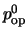$p^0_{\rm op}$