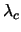 $\lambda_c$