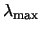 $\lambda_{\rm max}$