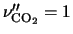 $\nu''_{{\rm CO}_2}=1$