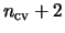 $n_{\rm cv}+2$