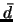 $\bar{d}$
