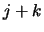 ${j + k}$