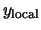 $y_{\rm local}$
