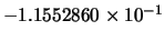 $-1.1552860 \times 10^{-1}$