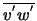 $\overline{v^{'} w^{'}}$