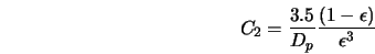  C_2 = \frac{3.5}{D_p}\frac{(1- \epsilon)}{\epsilon^3} 