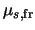 $\mu_{s,{\rm fr}}$